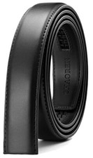 Ratchet Belt Strap Only 1 1/8", Leather Belt for 32mm Buckle