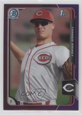 2015 Bowman Draft Chrome Purple Refractor 203/250 Tanner Rainey #155 0o6v
