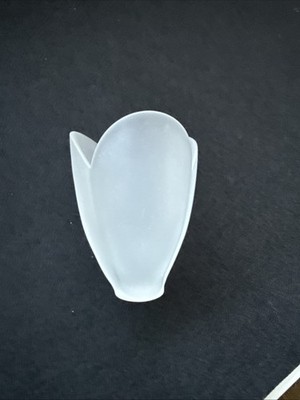 Lampenschirm Tulpen Rauch Ersatzglas G4 Lampenglas Ø65mm Höhe ca. 90mm Loch 11mm