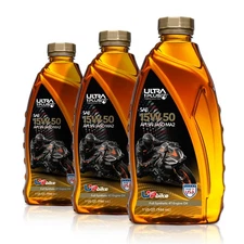 Ultra1Plus SAE 15W-50 Full Synthetic 4T Engine Oil, API SN, JASO MA2 | 3Pack QT