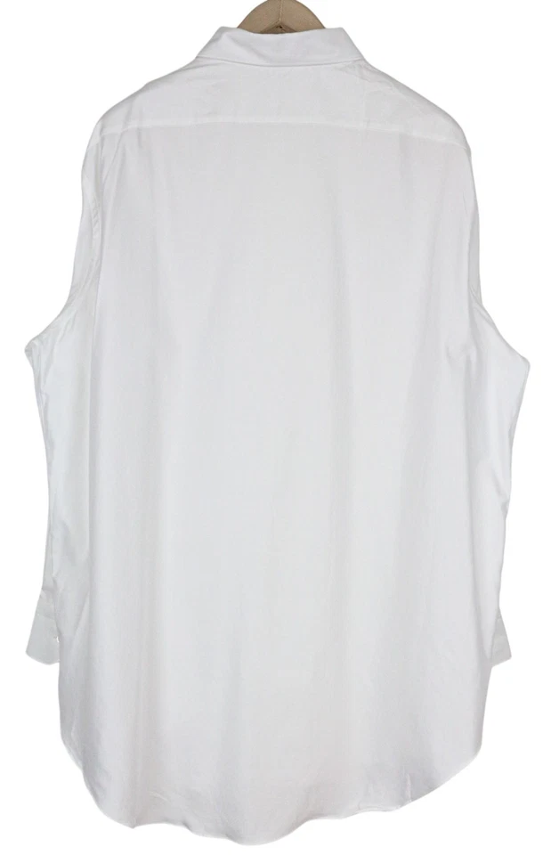 Camicia Formale Da Uomo SUITSUPPLY ~2XL Bianca Twill Slim Button-Down In Cotone - Immagine 2 di 4