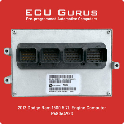 2012 Dodge Ram 5.7L AT Engine computer P68064923 ''VIN Programmed'' ECM PCM ECU