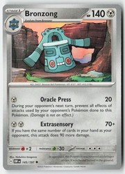 Bronzong 145/197 Obsidian Flames Uncommon