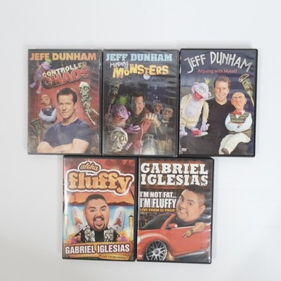 Stand-Up Comedy DVD Lot 5 Jeff Dunham Gabriel Iglesias