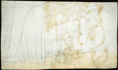 William Blake - Lower Half Woman Playing Harp 26 1785 Luxus Luxus Ausstellung Stil
