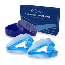 Zquiet Anti-Snoring Mouthpiece Starter Pack 2 Sizes Living Front Design For
