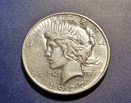 Nice AU 1927-D U.S. Peace Dollar