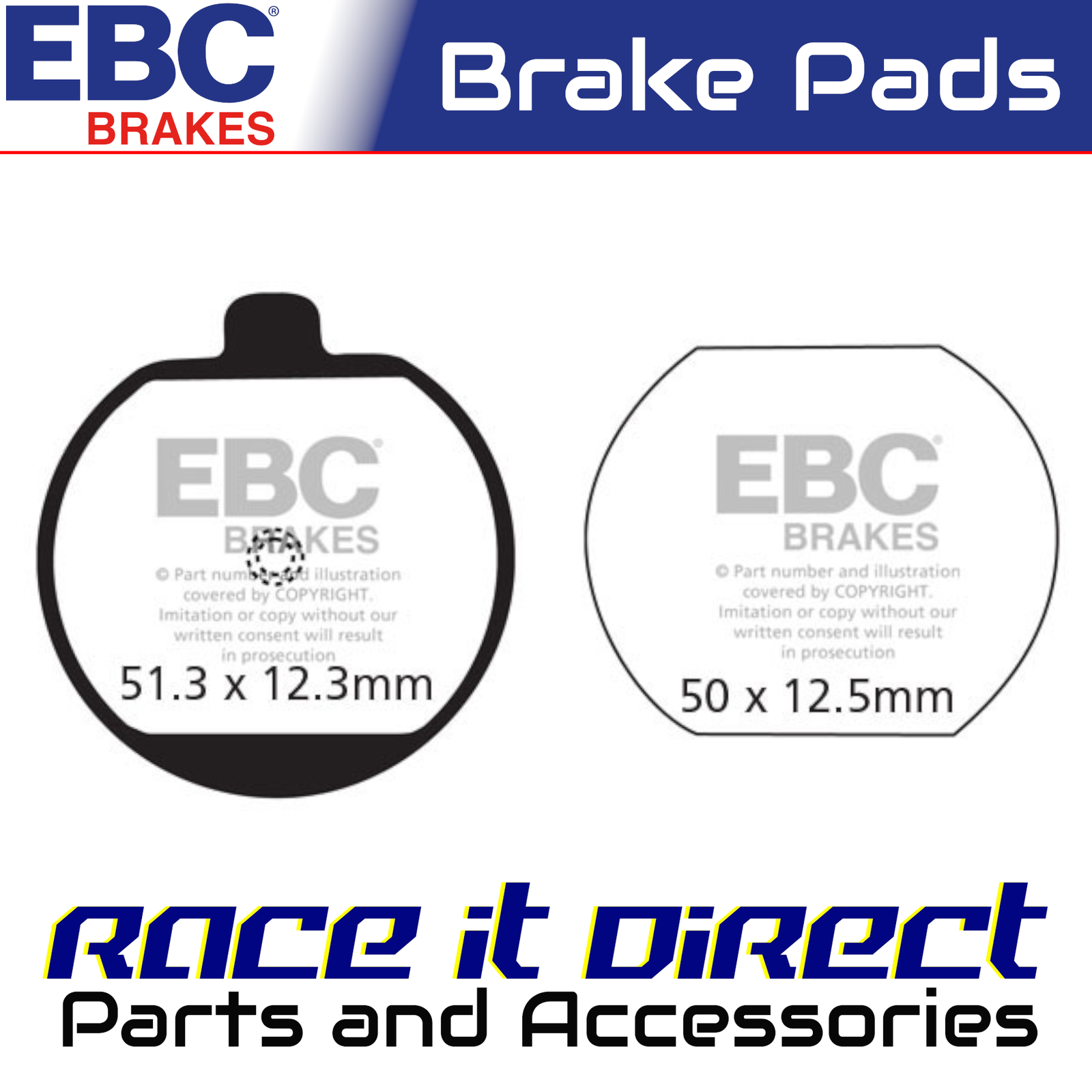 Brake Pads for KAWASAKI KH 750 MACH 1975-1976 Front EBC