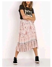 SPELL & THE GYPSY COLLECTIVE Zahara Rosewater Midi Skirt Size XL SP16