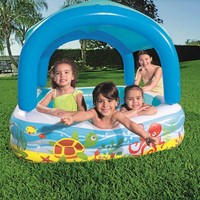 Planschbecken Dach Blau Babypool Kinderpool Schwimmbad Swimming Pool Bestway