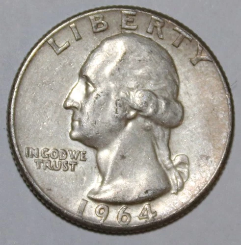 1964-P Washington Quarter - 90% Silver - Extra Fine - #1262EA