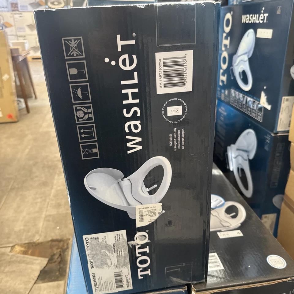 Assento de bidê alongado TOTO Washlet com tampa SoftClose T1SW2491#01 controle remoto - Imagem 4 de 4