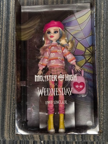 Neu im Karton Enid Sinclair Puppe Monster High x Wednesday Doll neuwertig in Box 2024 NRFB