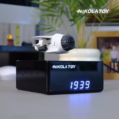 Maglev Small Aircraft A1 SkyRaider Creative Desktop Clock Ornament  Gifts