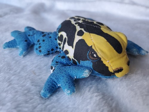 DART FROG Determined Productions 1990 Applause Vintage Beanie Plush Toy Animal - Picture 3 of 7