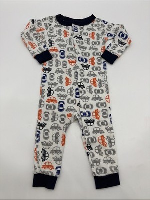 Just One You By Carters One Piece Toddler Boys Size 18M Car Aop Full Snap.#45710