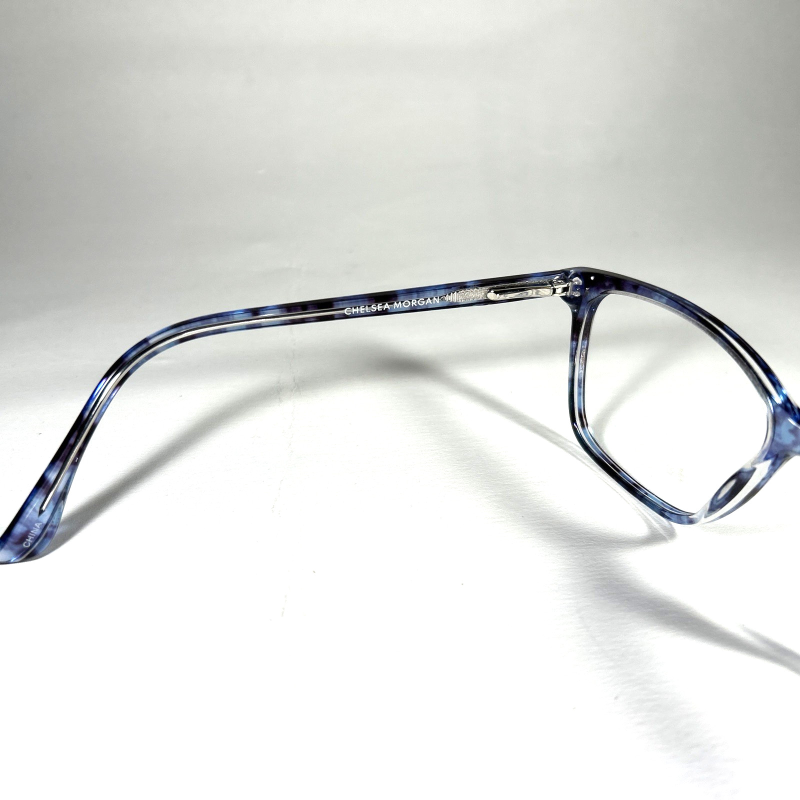 Chelsea Morgan CM20212 Eyeglasses Frame 20212 GR/BL Blue Tortoise Size 55-17-140
