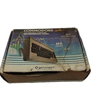 Commodore 64 Keyboard And Floppy Disc Drive With Power Adapters. Vintage