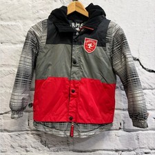 Obermeyer Kids Black, Gray, and Red Puffer Jacket