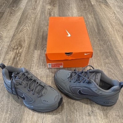 Nike Air Monarch IV Running Casual Shoes Size 11 Grey Gray Black 415445 020 NEW