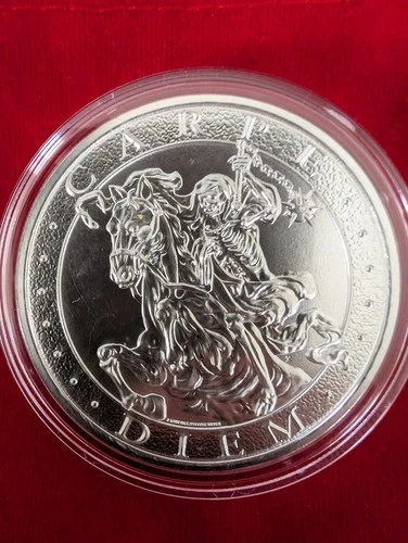 Intaglio Mint Memento Mori / Carpe Diem 2oz Silver Round BU