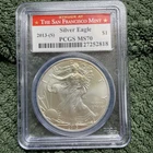 2013-(S) American $1 Silver Eagle PCGS MS70 San Francisco Mint Label