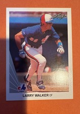 1990 Leaf - Larry Walker #325 (RC)