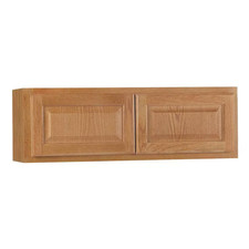 Hampton 30 In. W X 12 In. D X 12 In. H Assembled Wall Bridge Cabinet in Medium O