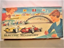 Hans Biller Tin Highway Electric minisport toy racetrack slot car set germany