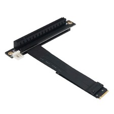 M.2 NGFF NVMe Key M to PCIe 3.0 X16 Extension Cable 90  Right Angle PCI-E Slot 