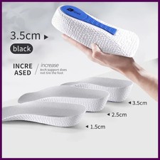 Upgrade Height Increase Insoles for Men Women Elevator Shoes Cushion Arch