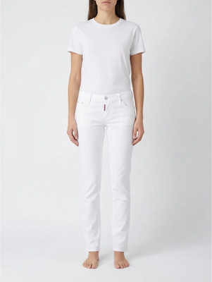 DSQUARED2 Women's White Low Rise Skinny Jeans Size 38 IT S75LB0469