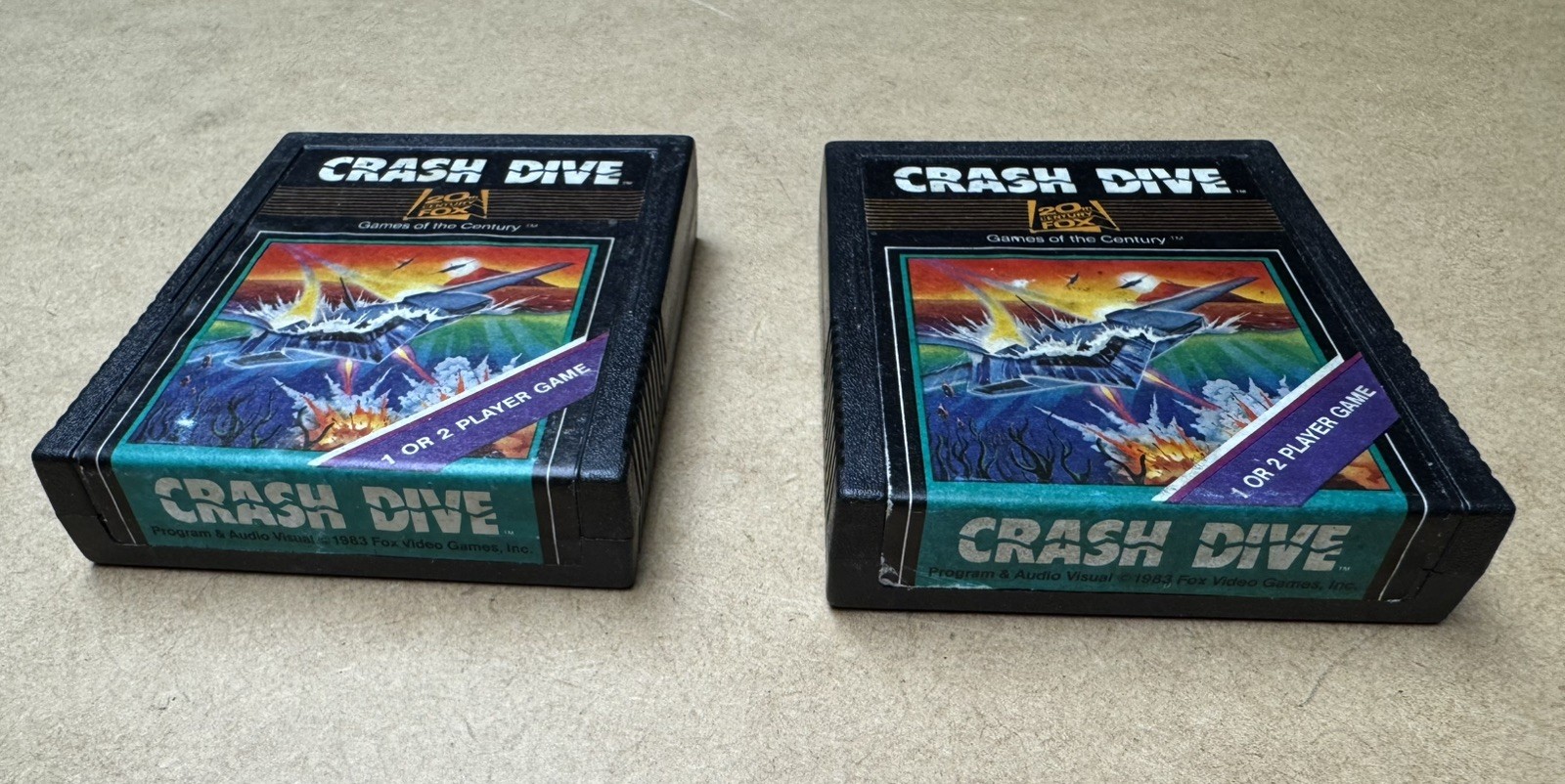 Crash Dive Atari 2600 Game Tested Working PAL Format version RARE 7800+