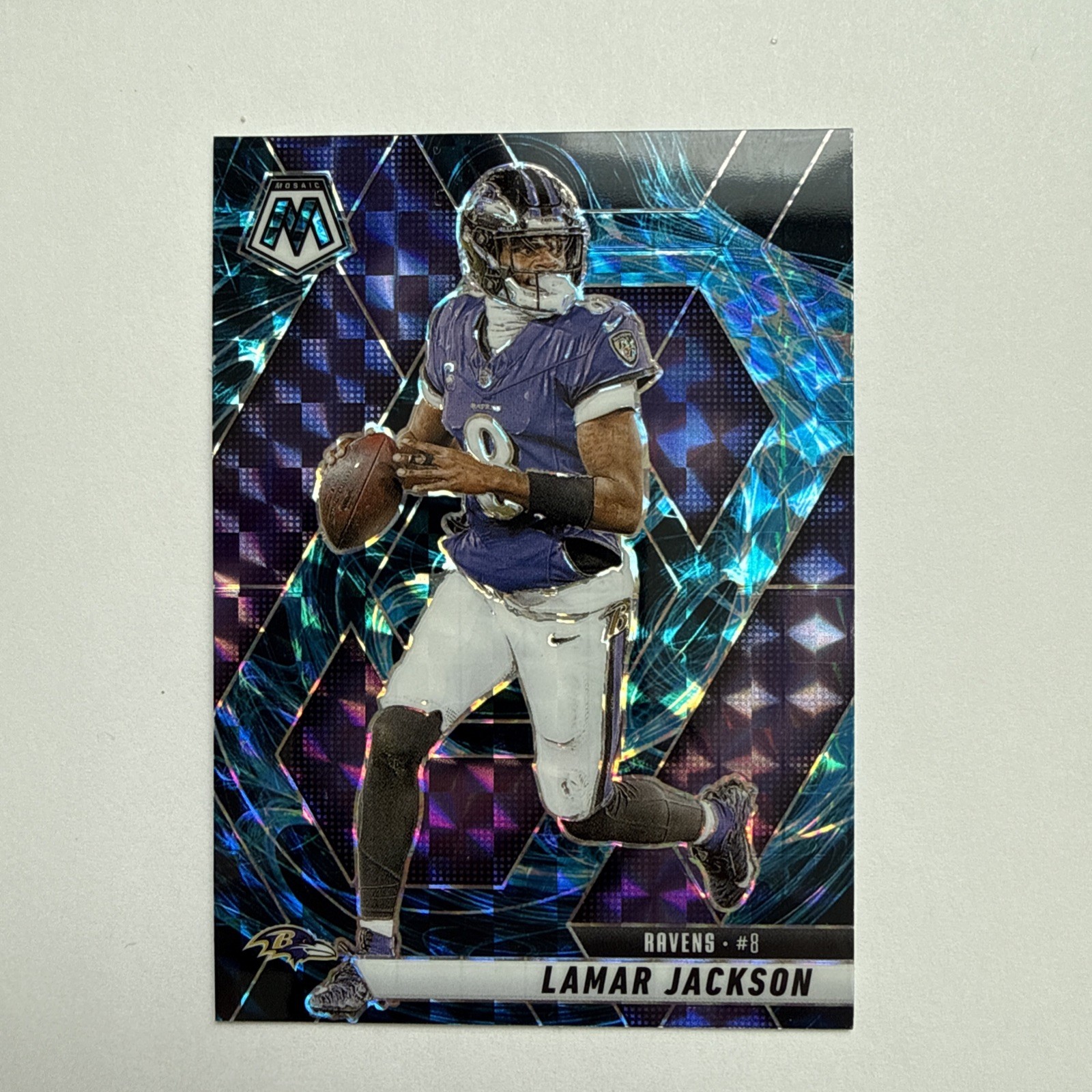 2025 Panini Mosaic Lamar Jackson Genesis Prizm #3 Case Hit SSP Ravens BAL