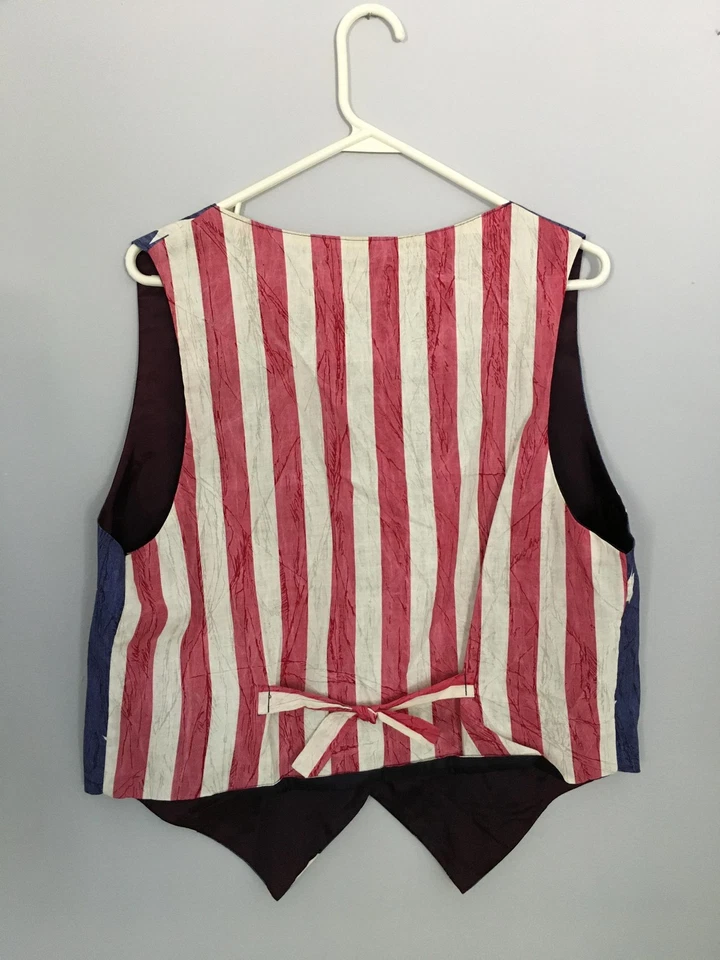 Chaleco Smoke Valley Mujer L/XL Azul Bandera EE. UU. Estrellas Rayas Patriótico Americana Foto 2 de 4