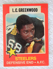 1975 Wonder Bread #6 L.C. Greenwood Pittsburgh Steelers