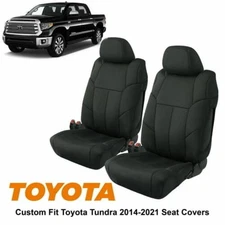 Auto Drive Custom Leather 4pc Front Car Seat Cover Fit for 2014-2021 Toyota