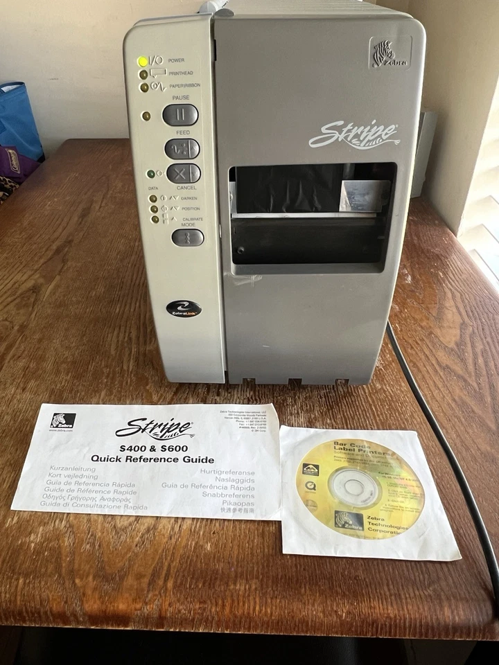 Zebra Stripe S600 Monochrome Thermal Label Barcode Printer S600-101-00200 Read - Image 2 of 4