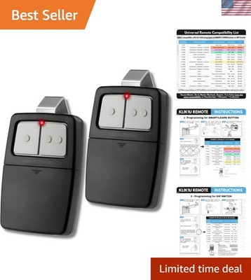 2-Pack Universal Garage Remotes for LiftMaster, Chamberlain, Genie, Linear | ...