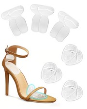 6 Pairs High Heel Pads Inserts and Ball of Foot Cushions for Women, Silicone ...
