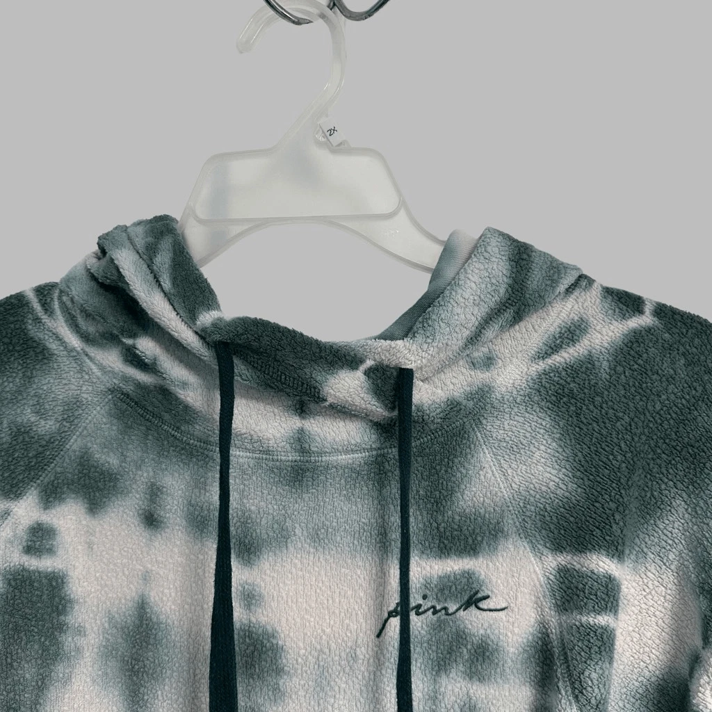 VETEMENTS Felpa con cappuccio ROSA Victoria’s Secret da donna taglia S tie dye hippie streetwear artistico