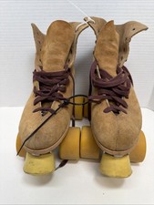 Vintage Roller Disco Era Sure Grip Jogger/Reidell Suede Roller Skates Size M4