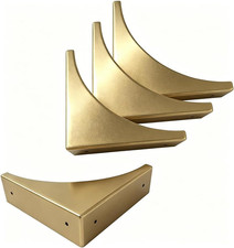 Metal Corner Protector 4 Pcs - Decorative Corner Brackets for Furniture, Wood Bo