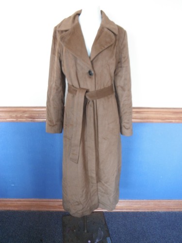 DINO GASPARI designer luxury classic 100% ANGORA long coat jacket excellent M - Picture 3 of 12