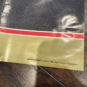 SUPER SPRINT Nintendo NES Tengen  Poster Only No Game - Good Condition 