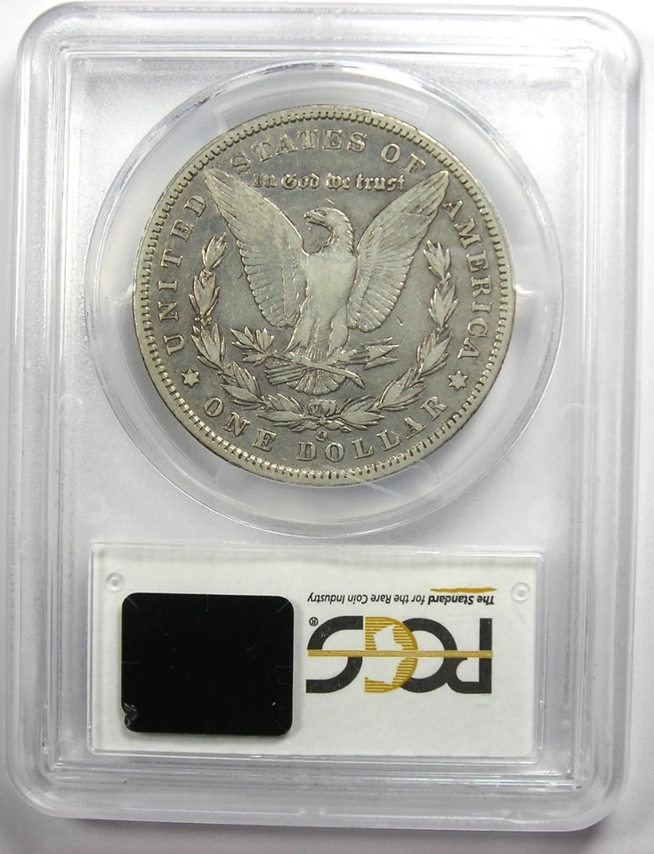 1895-O Morgan Silver Dollar $1 - Certified PCGS VF20 - Rare Date Coin! - Image 3 of 4