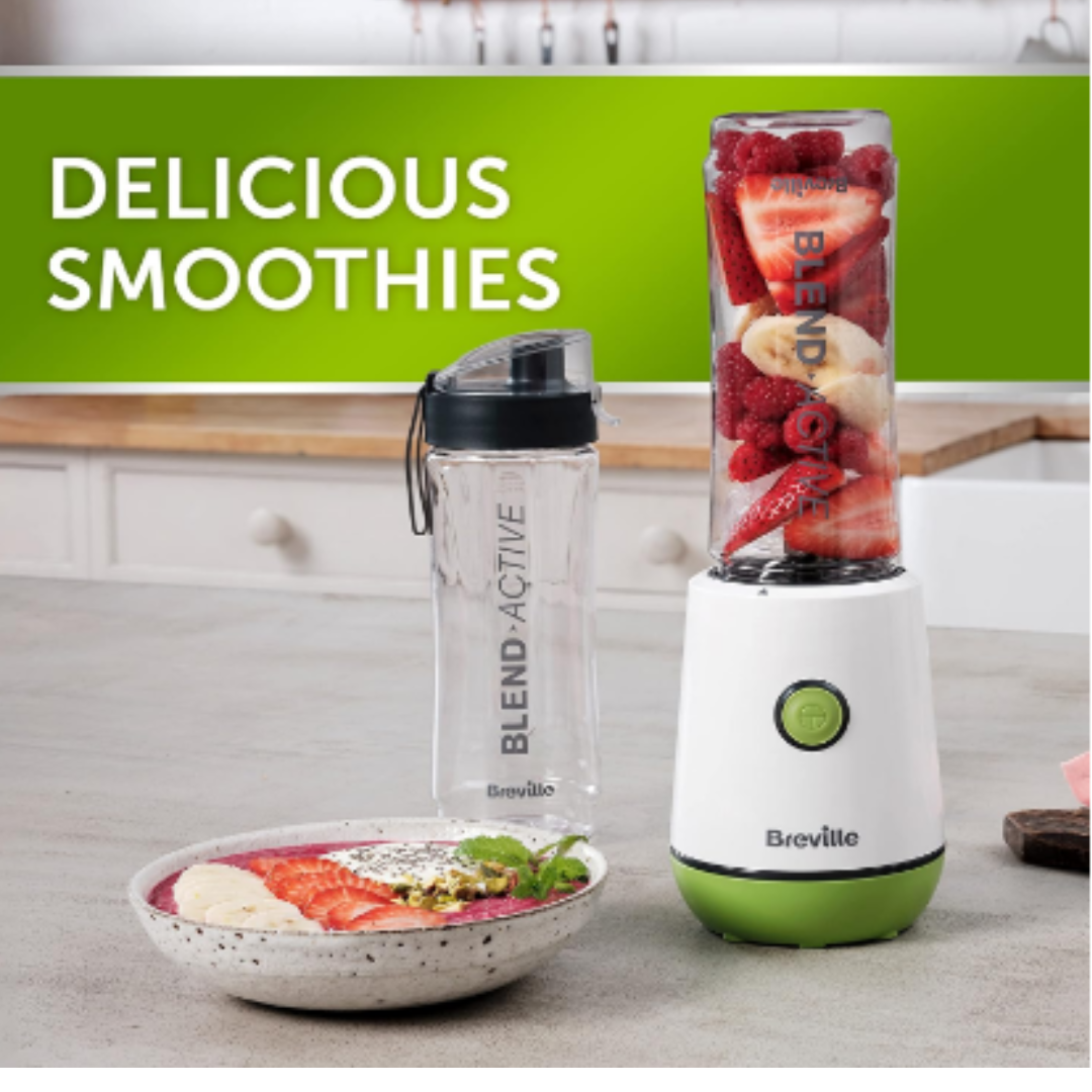 Breville Blend Active Personal Blender Smoothie Maker, 2x600ml Bottles