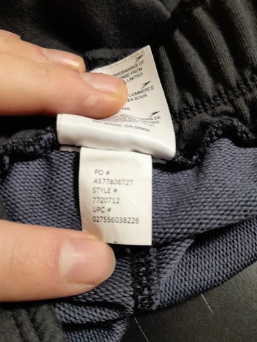 Speedo Pants Mens XL Black Jogger Activewear Drawstring Pockets Tapered Leg EUC - Picture 6 of 12