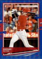 2020 Donruss Holo Blue #94 Shohei Ohtani Los Angeles Angels