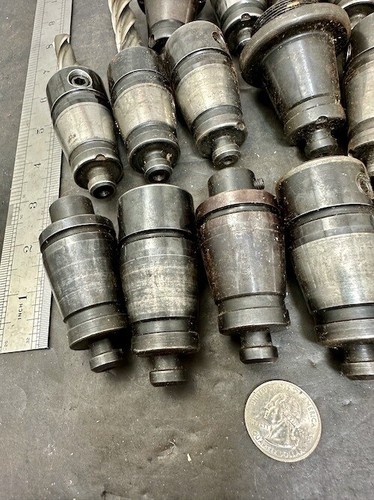 V FLANGE TOOL HOLDERS, Lot Of 17, Very Good Condition! - Picture 3 of 13